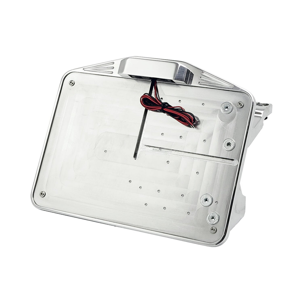 CPV License plate bracket kit swing - Polished - EU