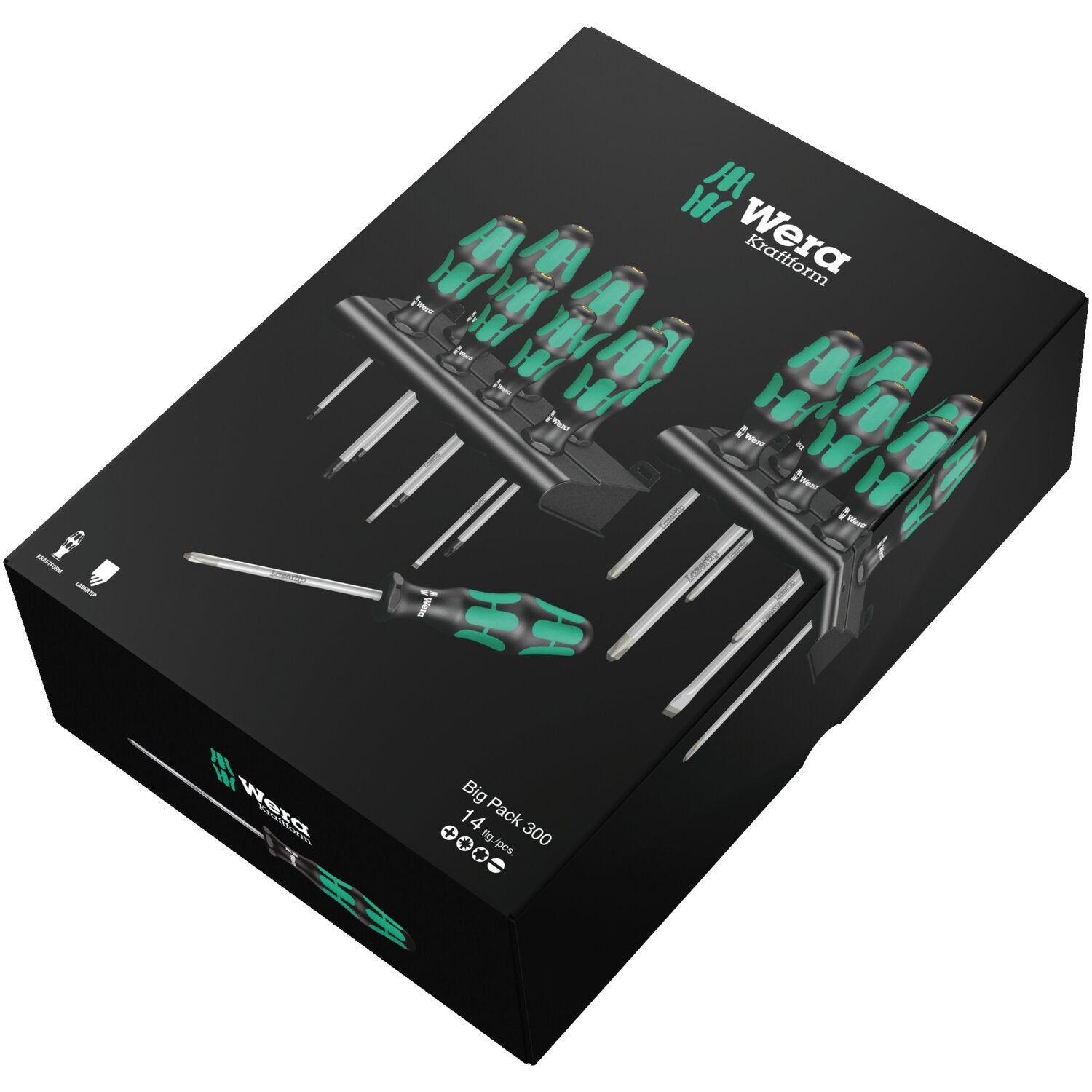 Wera screwdriver set 14 pcs - Kraftform 300 plus big pack