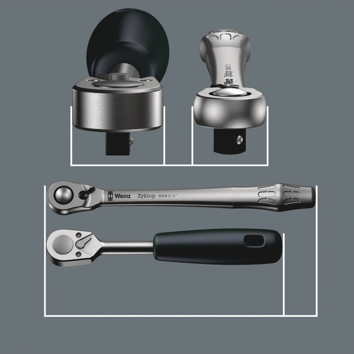 Wera Zyklop metal ratchet 1/4" drive
