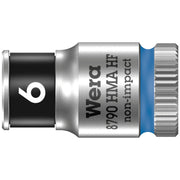 Wera Zyklop 1/4" socket with holding function - Metric 6.0