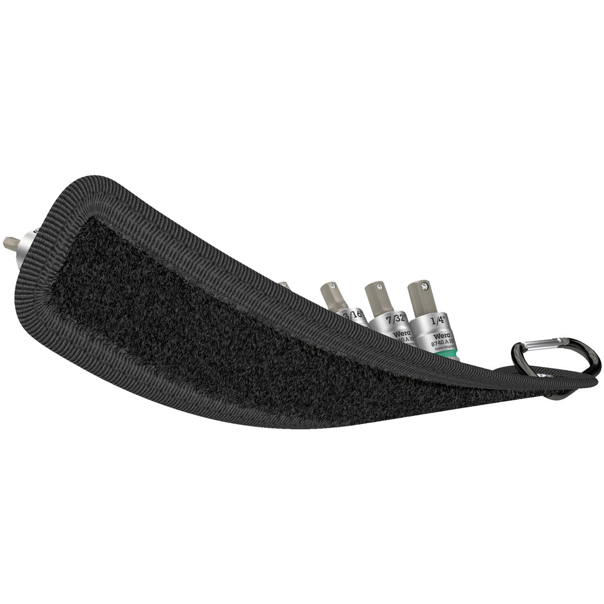 Wera socket belt with 1/4" drive hex socket bits - US sizes