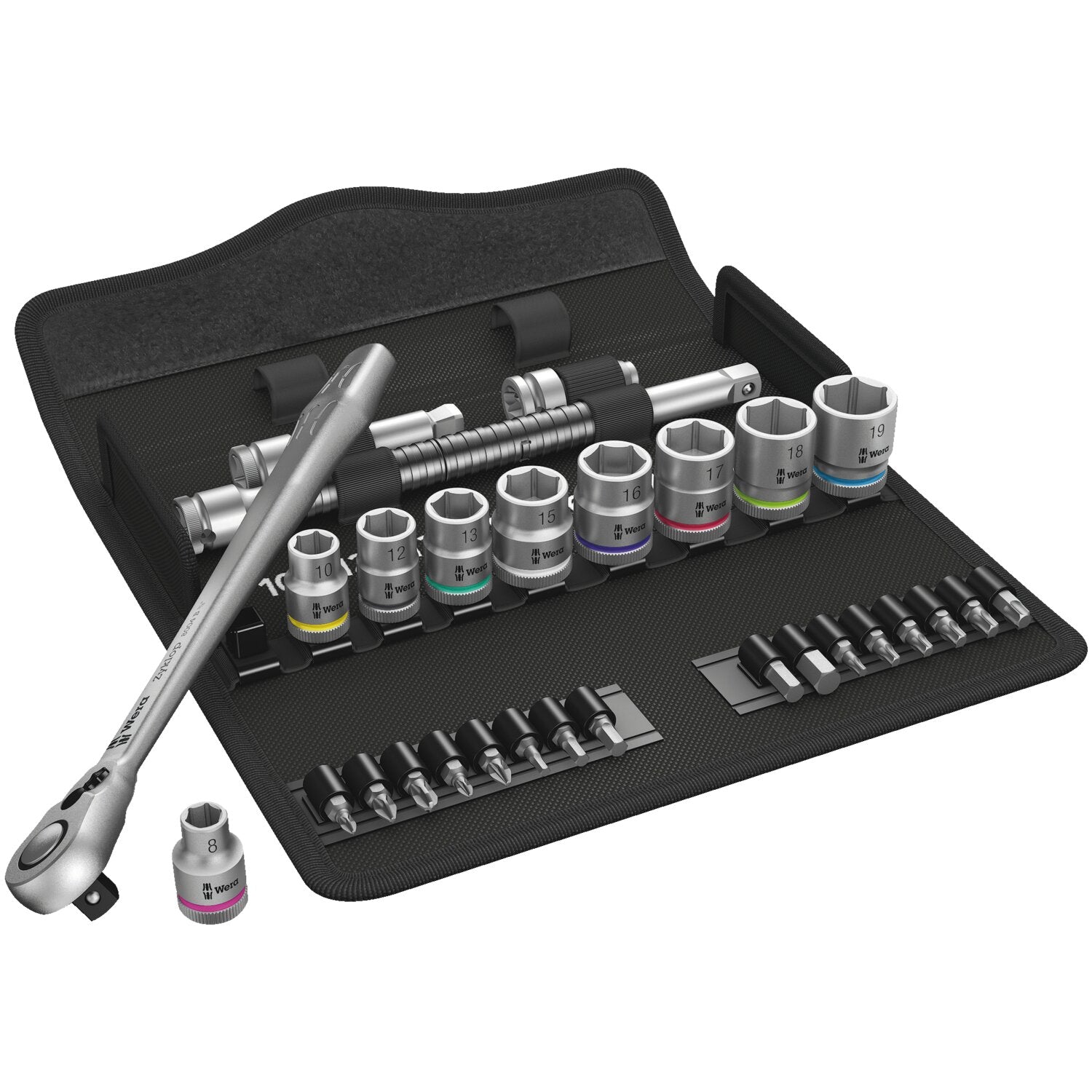 Wera Zyklop metal ratchet kit 29 pcs - 3/8" drive - Metric