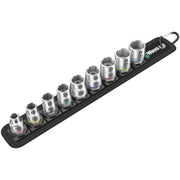 Wera socket belt with 3/8" drive hex sockets - Metric