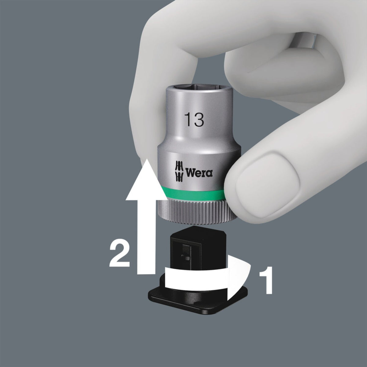 Wera Zyklop 1/2" drive Torx socket bit set holding function