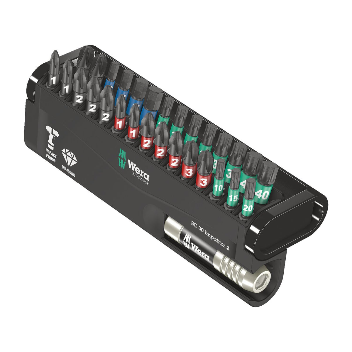 Wera bit-check 30 pcs - kit Impaktor 2