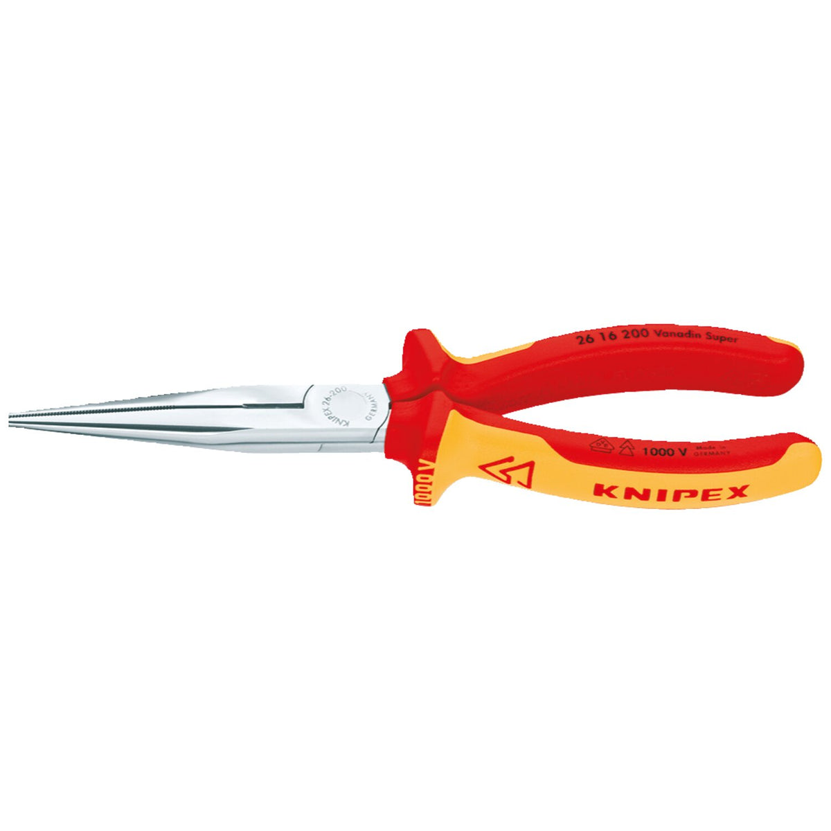 Knipex snipe nose pliers with side cutter 200mm VDE