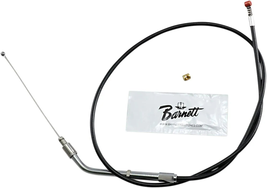 Barnett Black Vinyl Throttle/Idle Cable for Harley XL 1996-2006