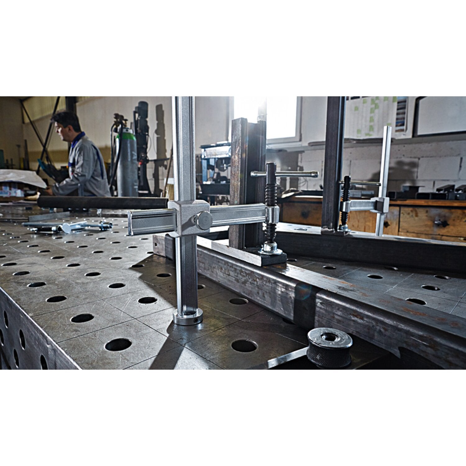 Bessey clamping element for welding tables TWV