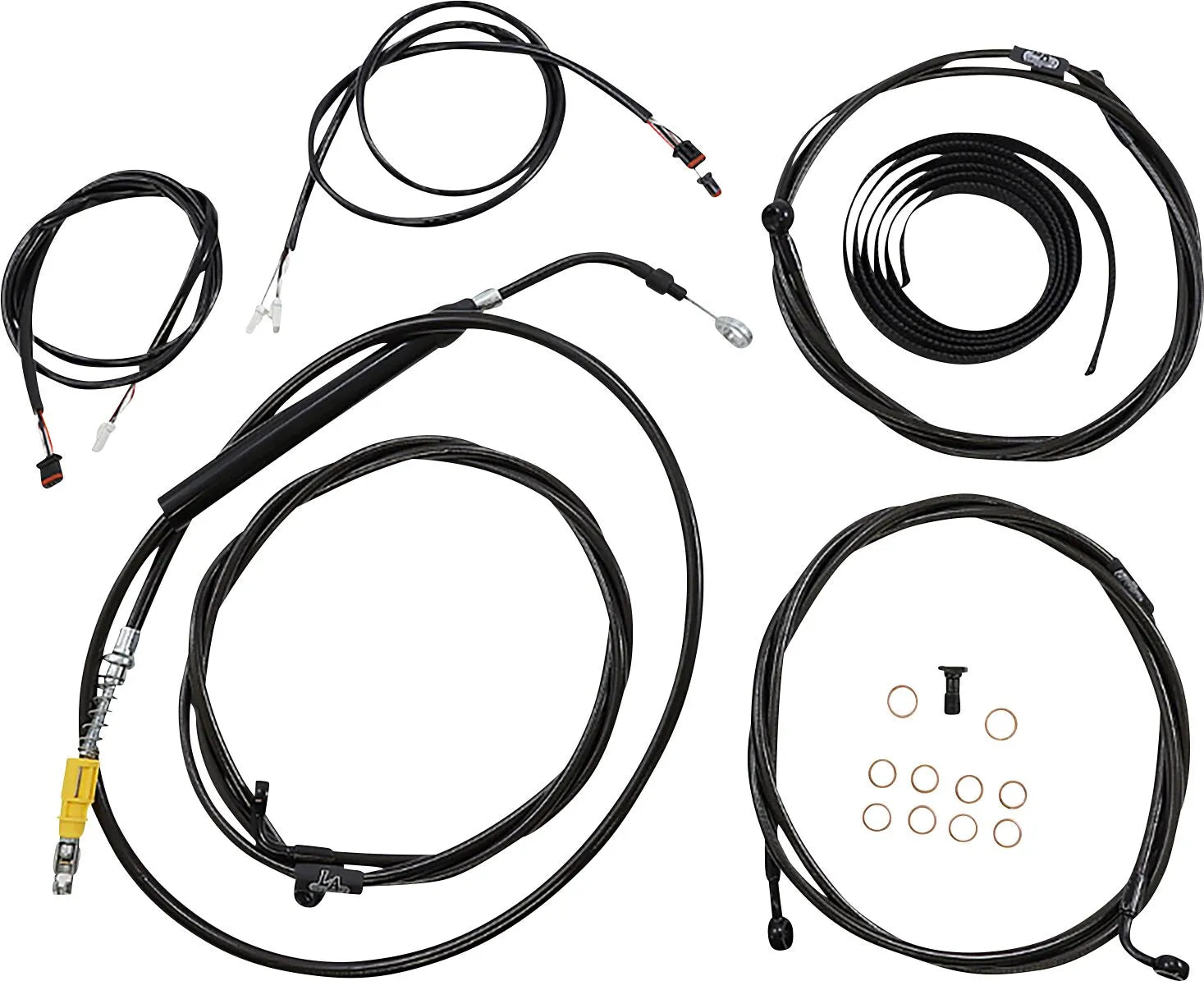 La Choppers Complete Plug-and-Play Cable Kit for 15"-17"
