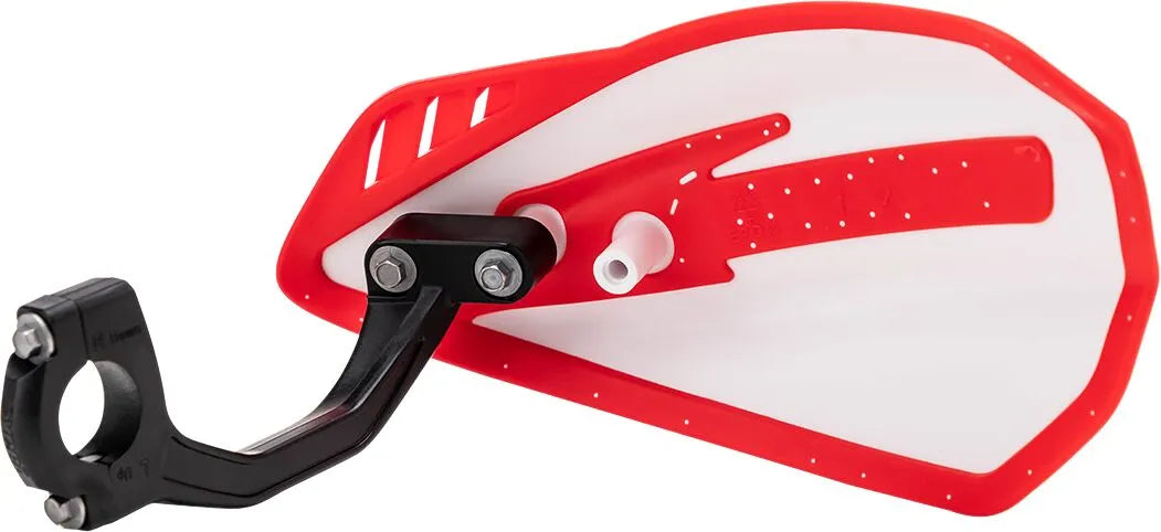 Cycra Cyclone Plastic Handguards - 7/8" - White/Red - 1CYC-0056-239