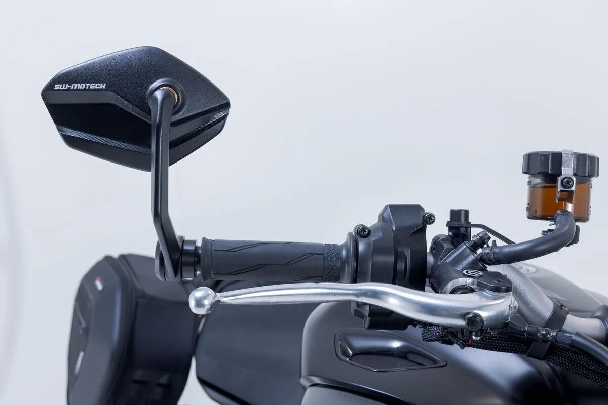 Sw-motech Bar End Mirrors - Black Anodized Aluminum