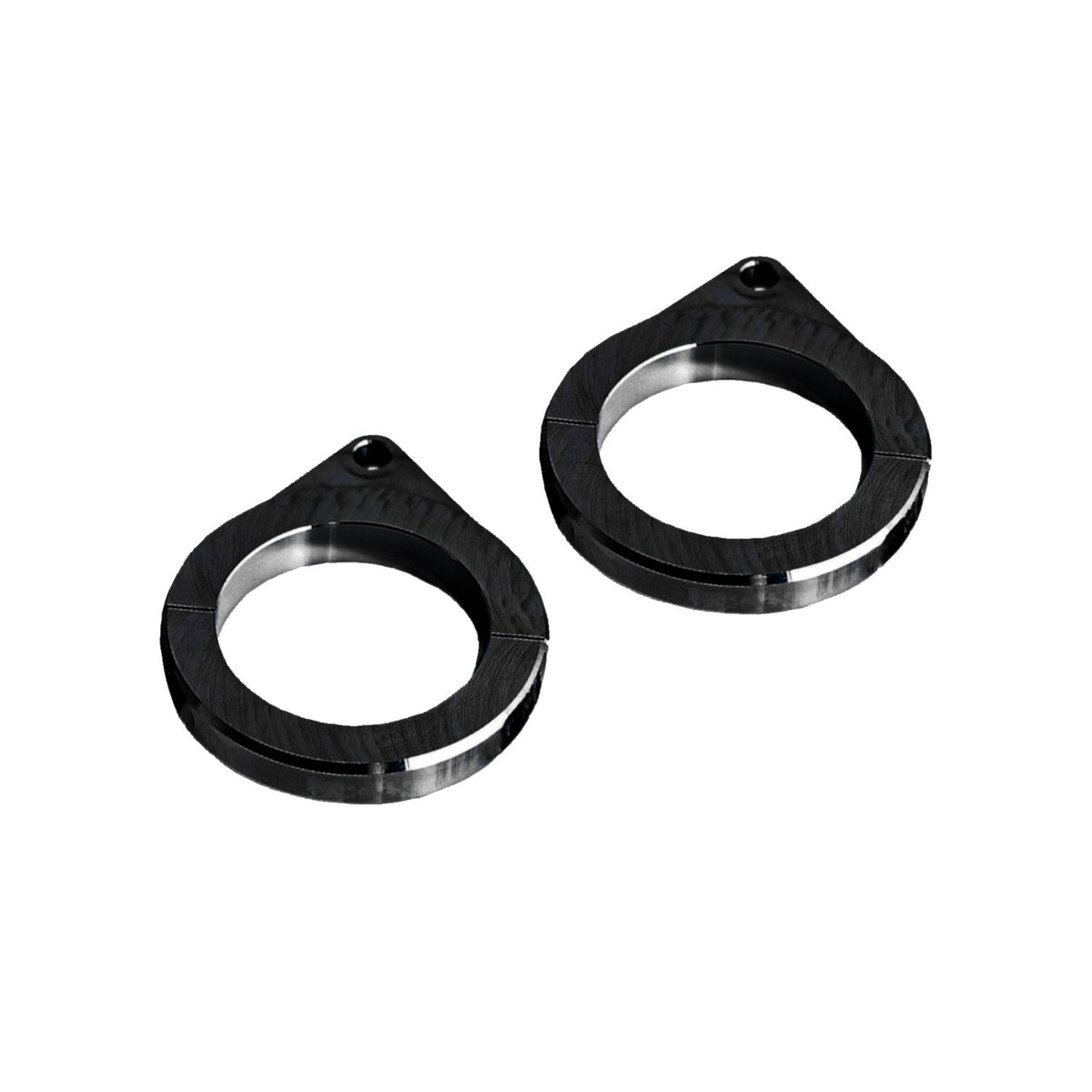 Killer Custom speedometer housing brackets - 1-1/4" Black