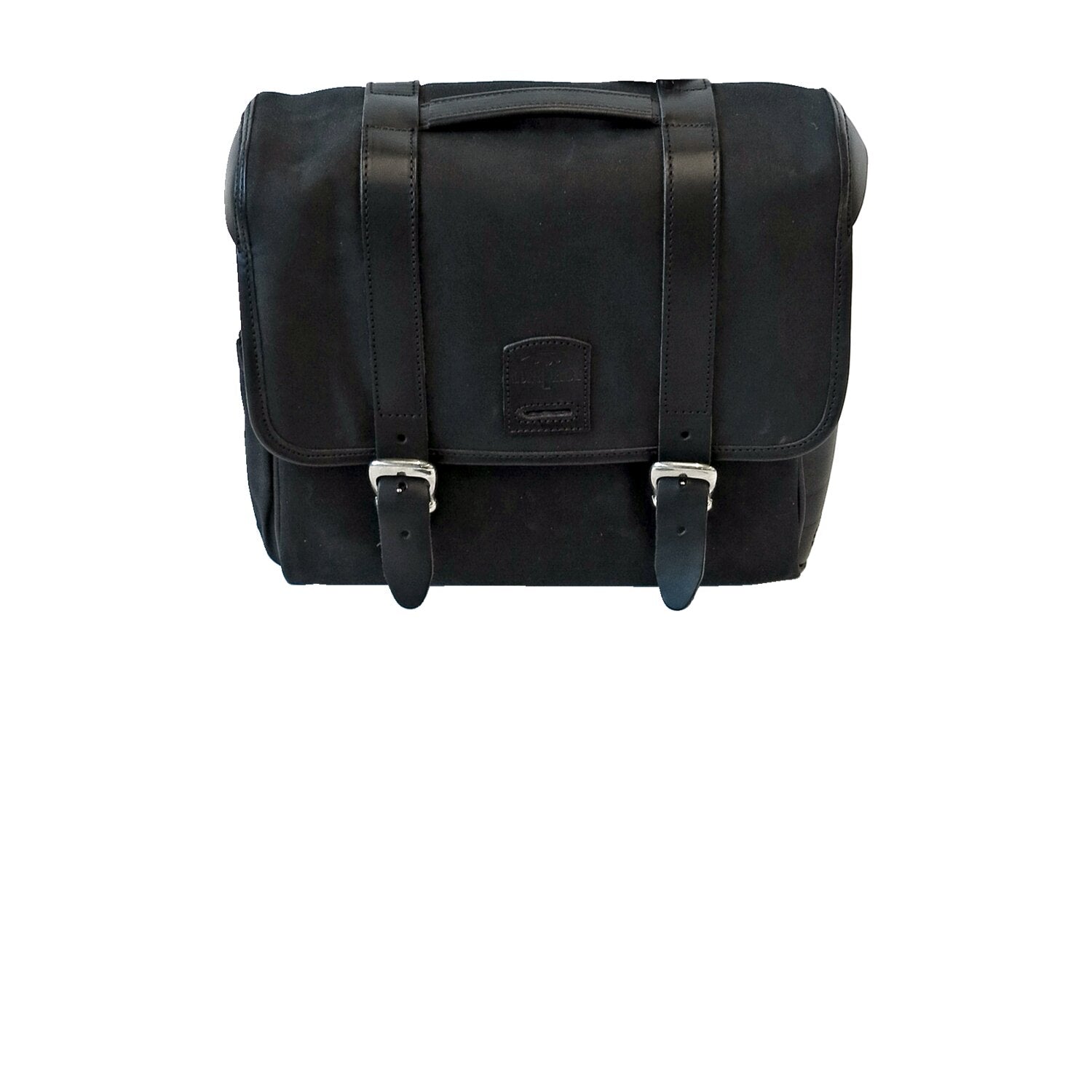 Longride click-on Classic saddlebag waxed cotton - Black