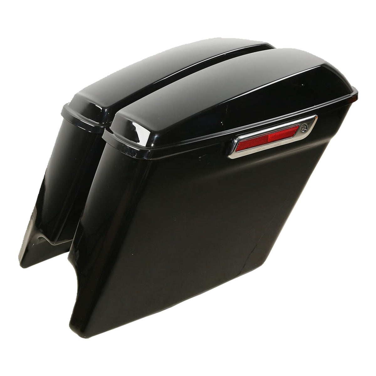 MCS 5" down extended saddlebag set - Black