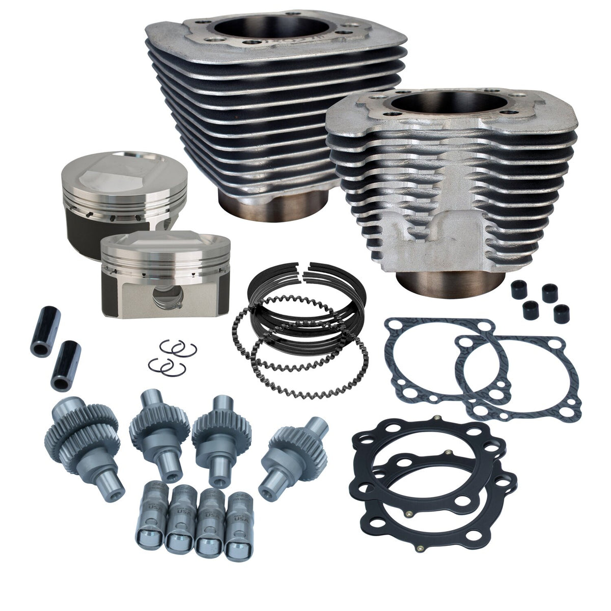 S&S 883-1250 Hooligan big bore cyl - & piston kit