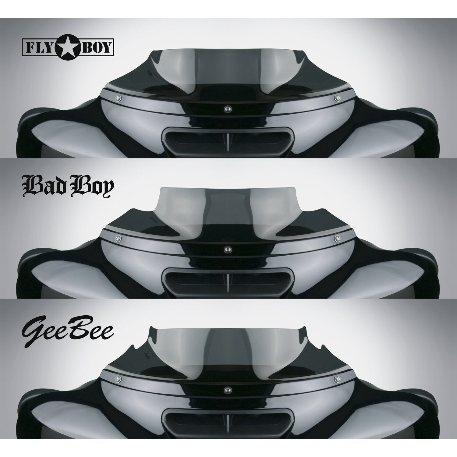 National Cycle Fly Boy™ 4" windscreen - Dark tint