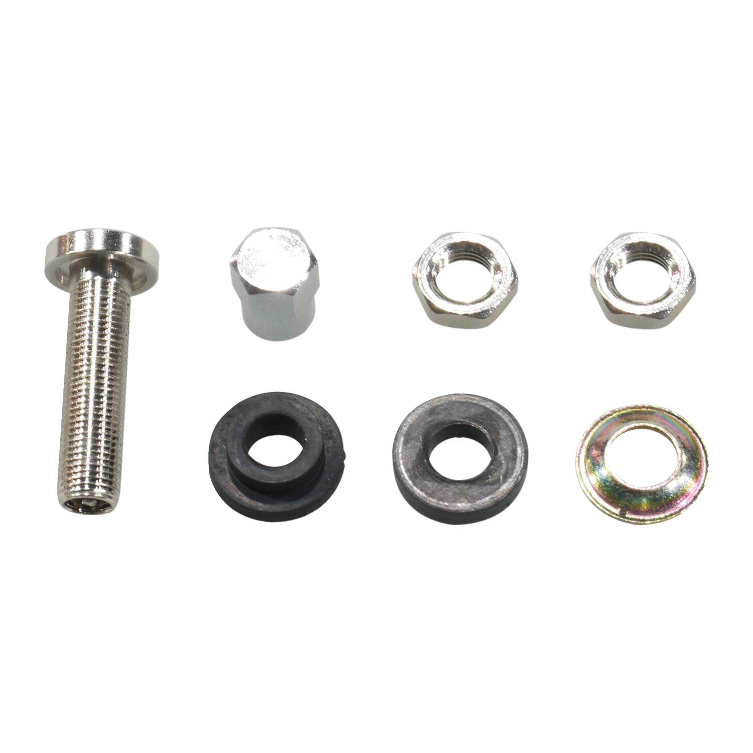 MCS Screw-in tubeless valve stem - Chrome hex cap