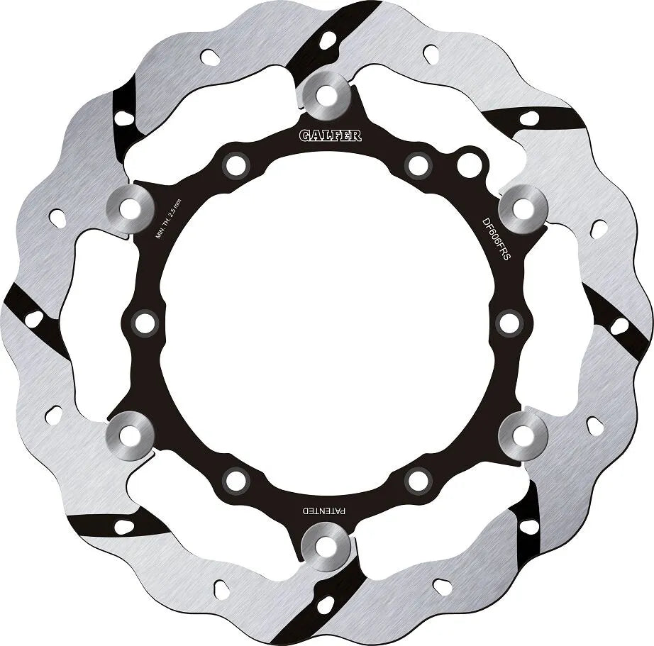 Galfer Wave Grooved Floating Brake Rotor - Front