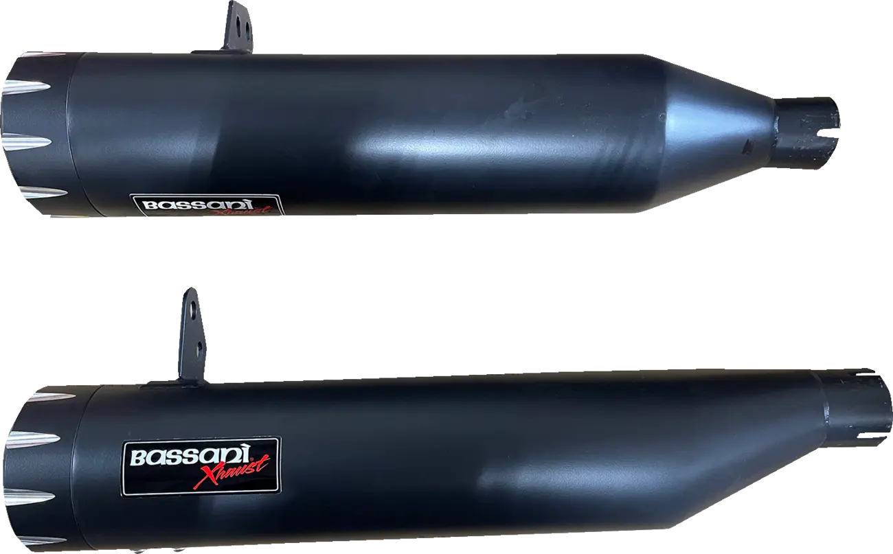 Bassani Xhaust 4" Tłumiki Slip-On - Czarne