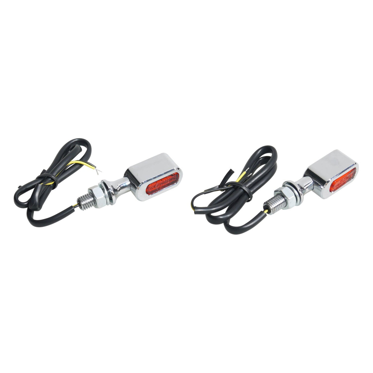 MCS Fastline LED turn signal set - Chrome amber lens
