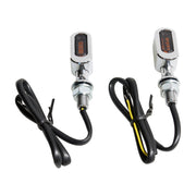 MCS Fastline LED turn signal set - Chrome smoke lens