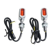 MCS Fastline LED 3-1 taillight/turn signals - Chrome/amber lens