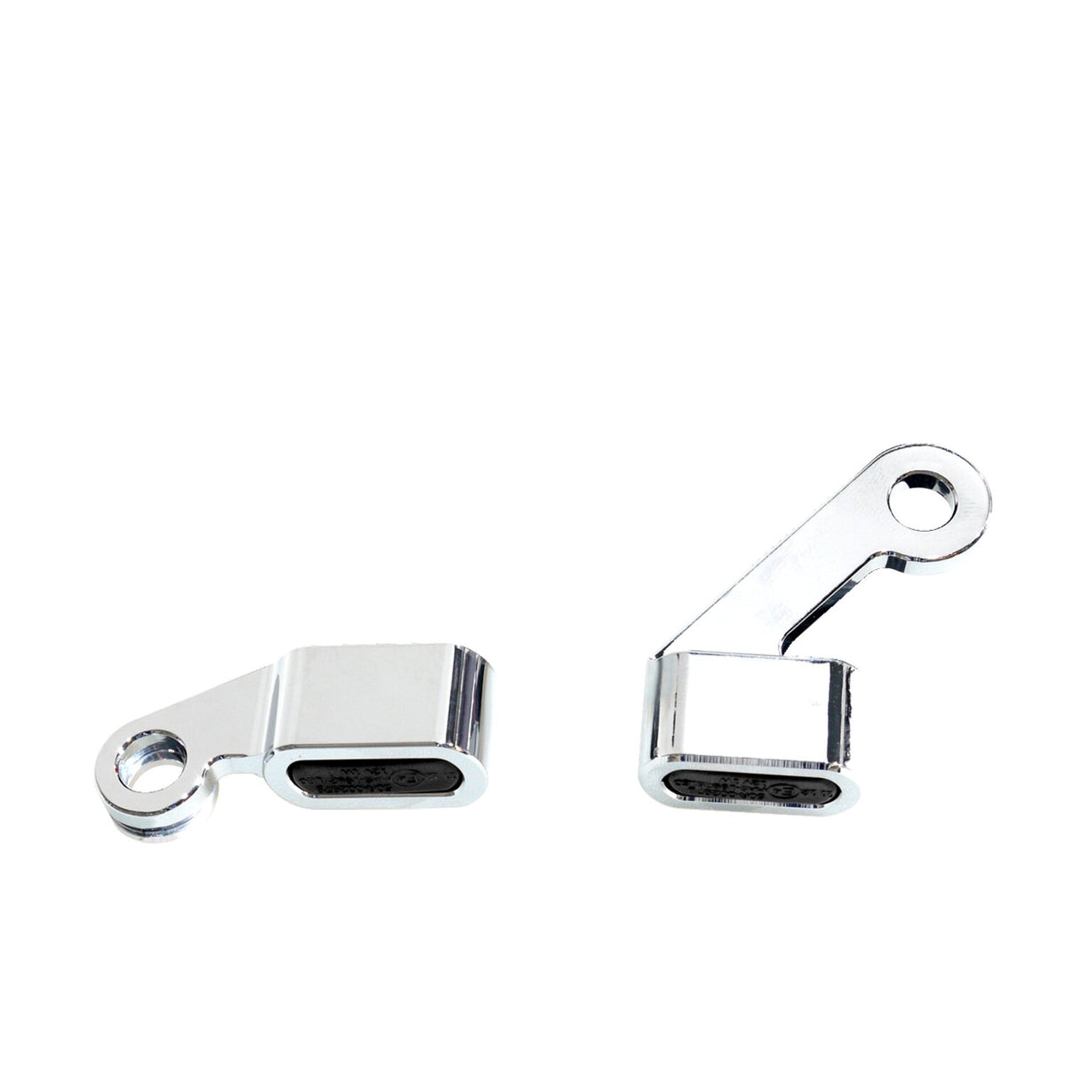 MCS Fastline below bar LED turn signal set - Chrome smoke lens
