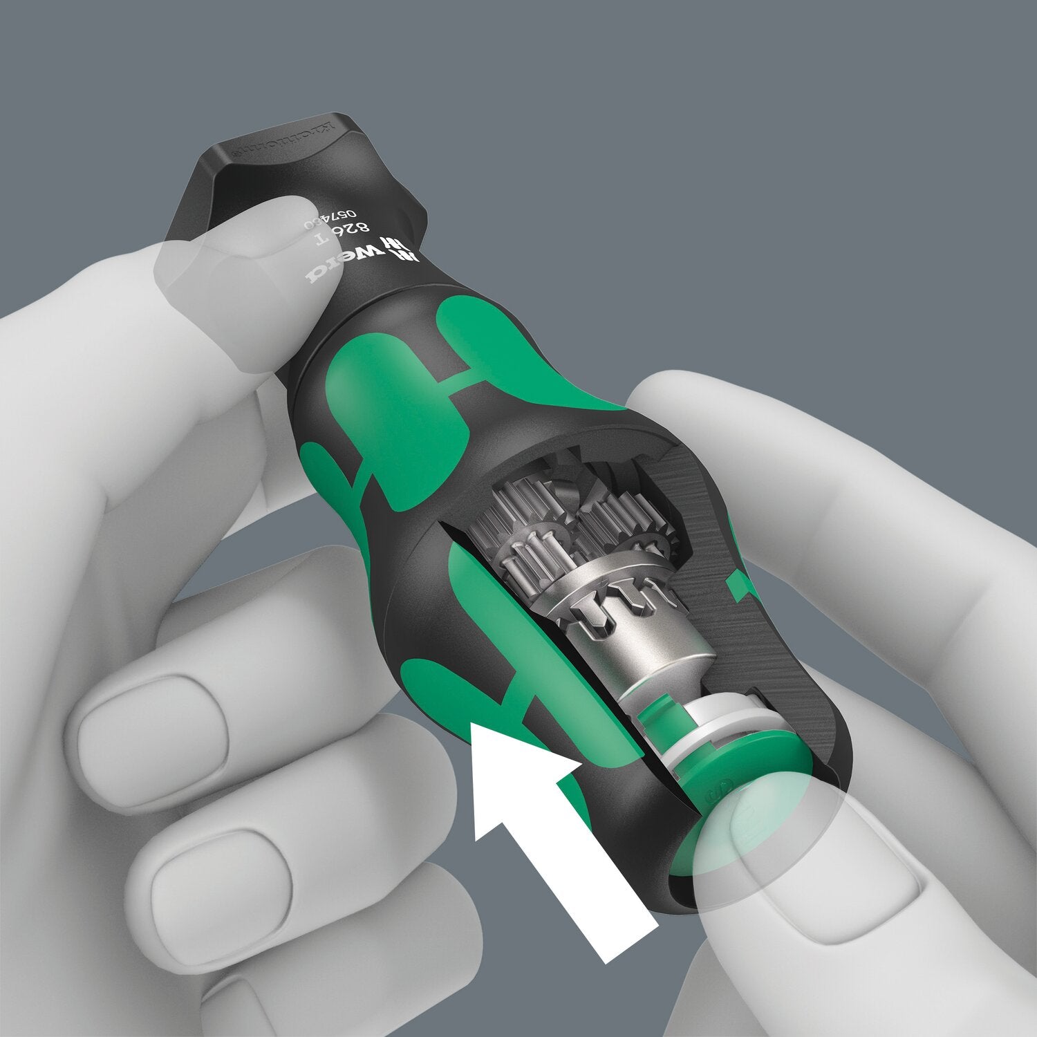 Wera Kraftform 1/4" bit holding Turbo bit driver handle