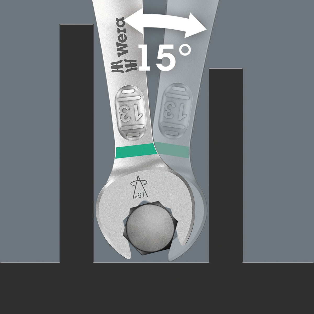Wera wrench open/ box end 11/16" Joker 6003 series