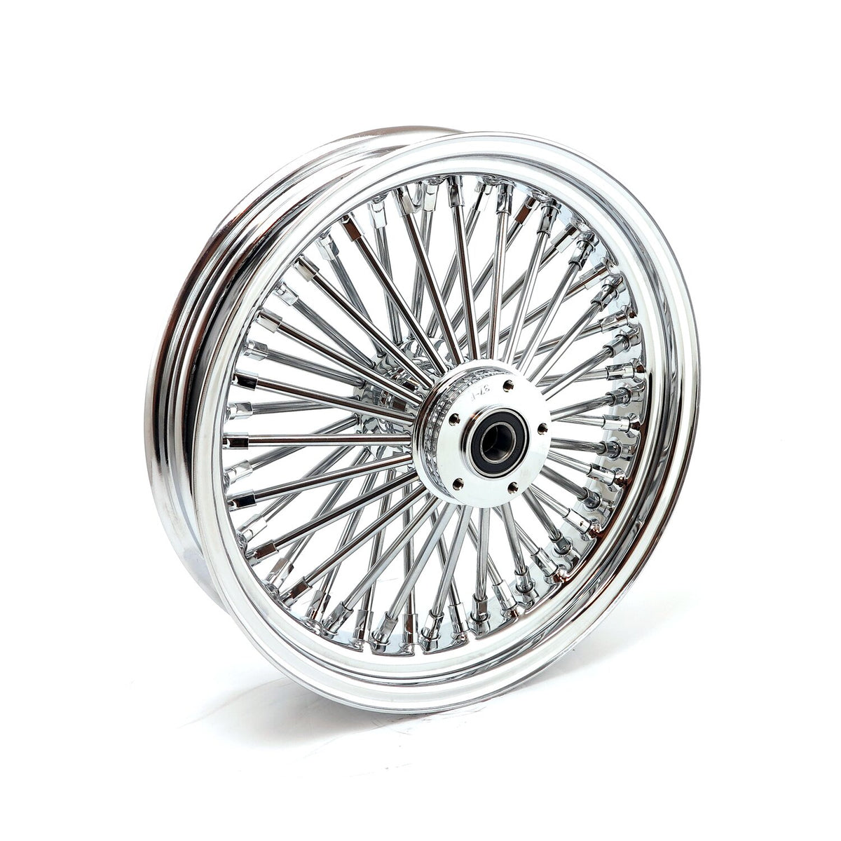 MCS radial 48 fat spoke front wheel 3.50 x 16 SF chrome