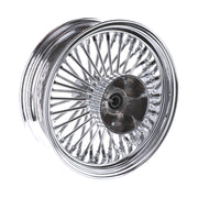 MCS radial 48 fat spoke rear wheel 5.50 x 16 chrome