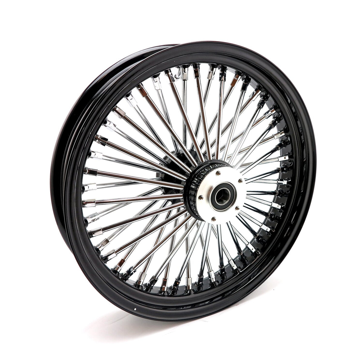 MCS radial 48 fat spoke front wheel 3.50 x 18 DF black
