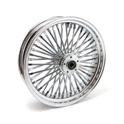 MCS radial 48 fat spoke rear wheel 4.25 x 18 chrome