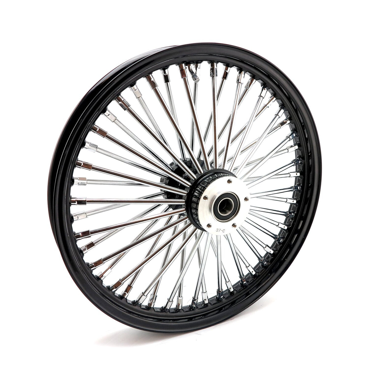 MCS radial 48 fat spoke front wheel 2.15 x 19 DF black