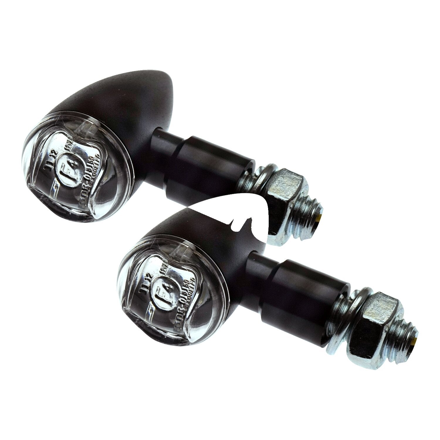 MCS PB2 LED turn signals black clear lens
