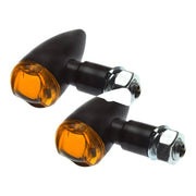 MCS PB2 LED turn signals black amber lens
