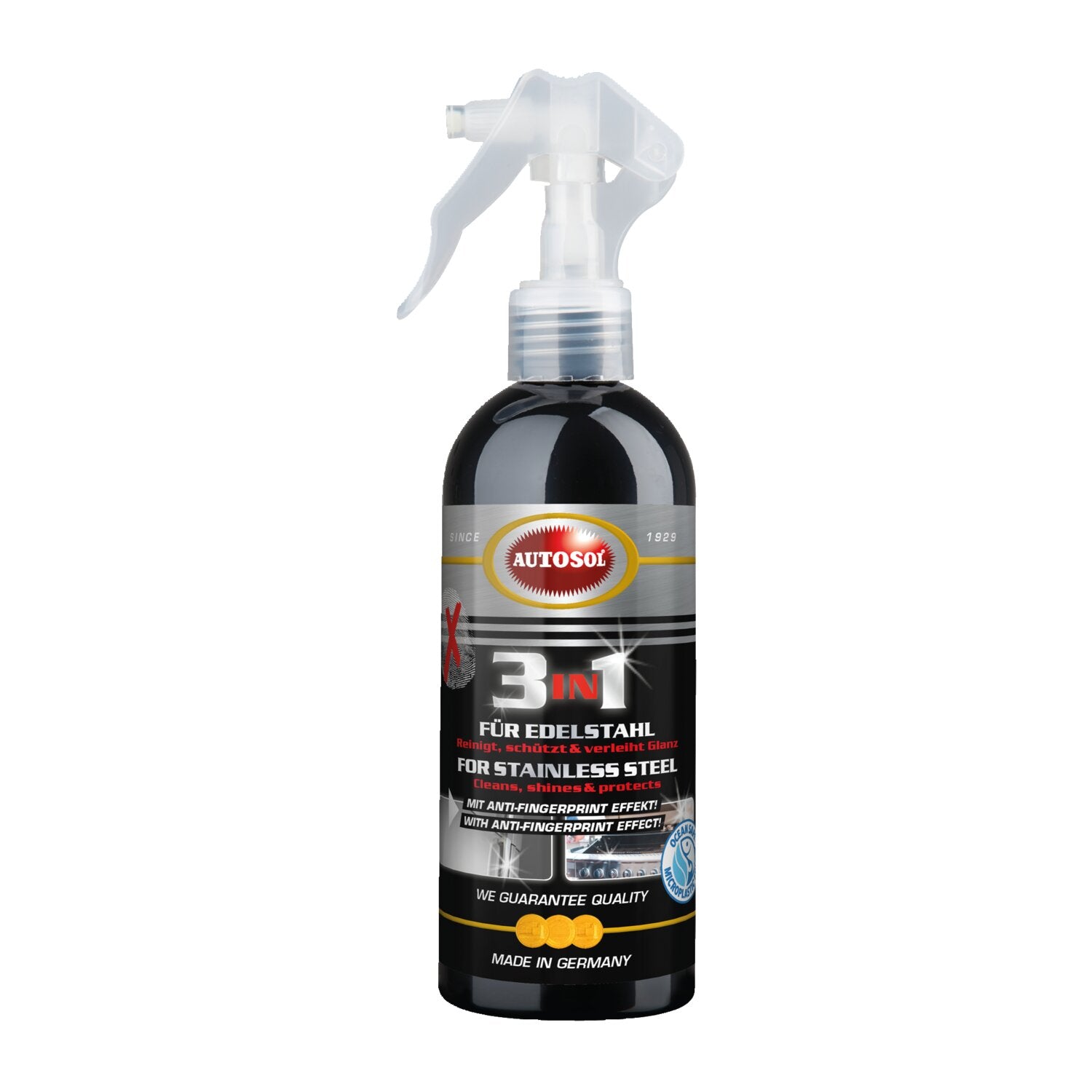 Autosol 3 in 1 for stainless steel - Bottle 250 ml