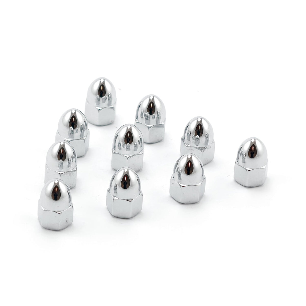 Colony M6 x 1.0 acorn nuts chrome - High Crown