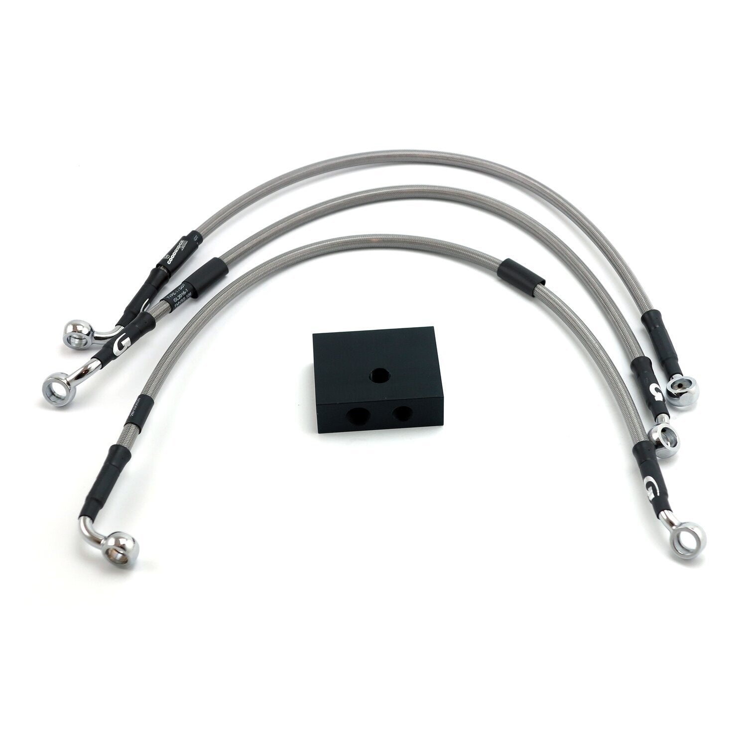 MCS by Goodridge brake line front stainless clear coated