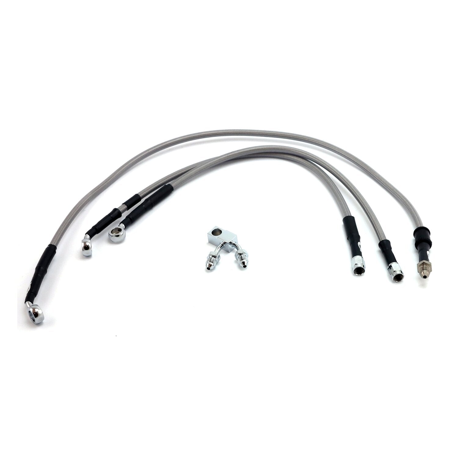 MCS by Goodridge brake line front stainless clear coated