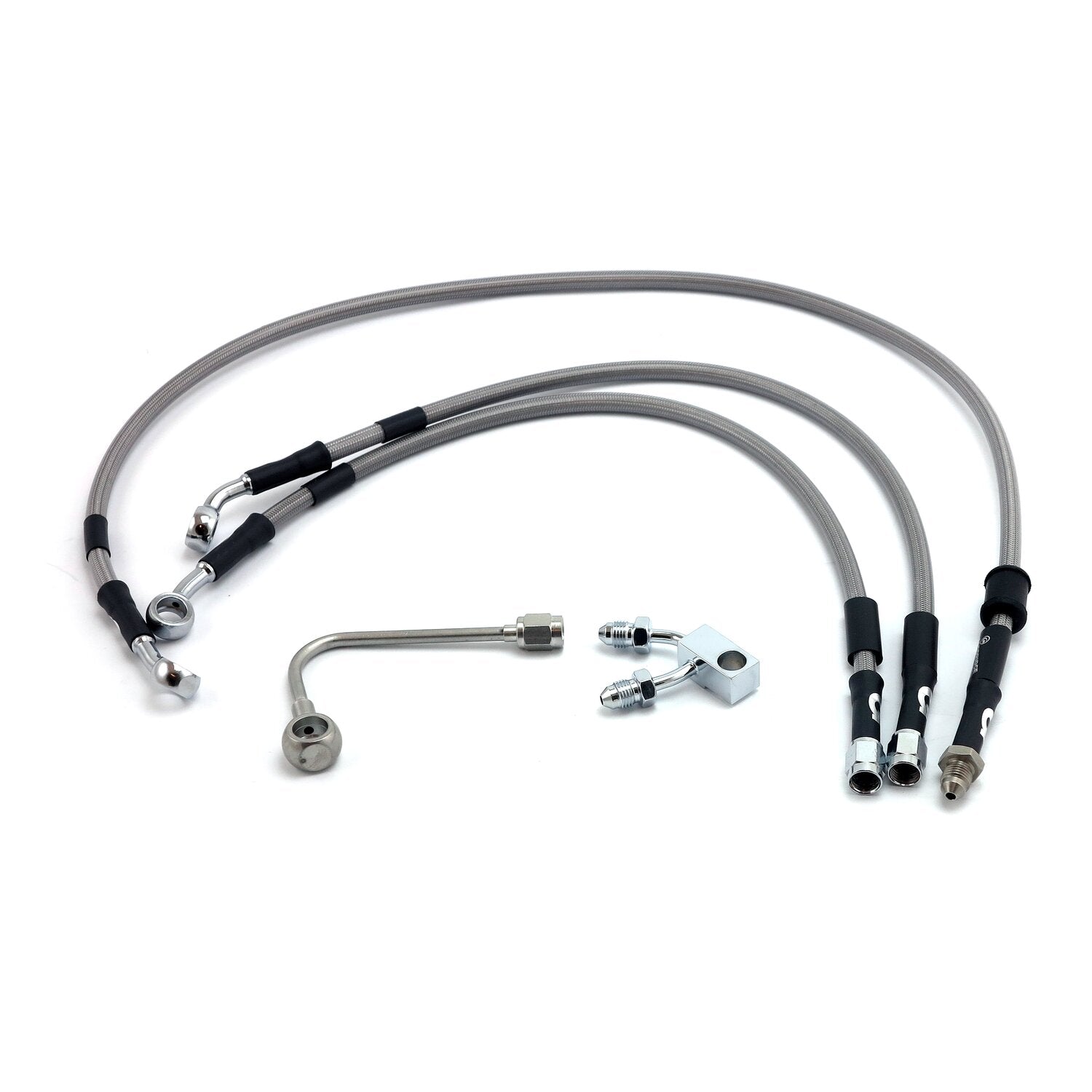 MCS by Goodridge brake line front stainless clear coated