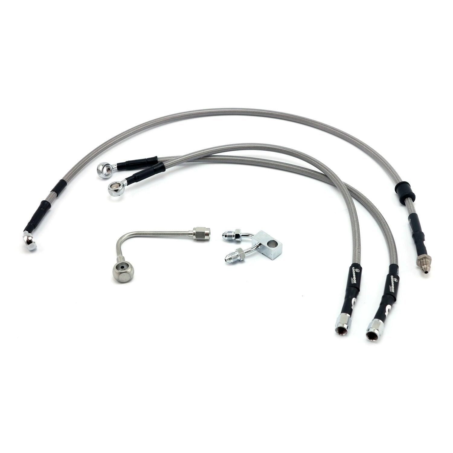 MCS by Goodridge brake line front stainless clear coated