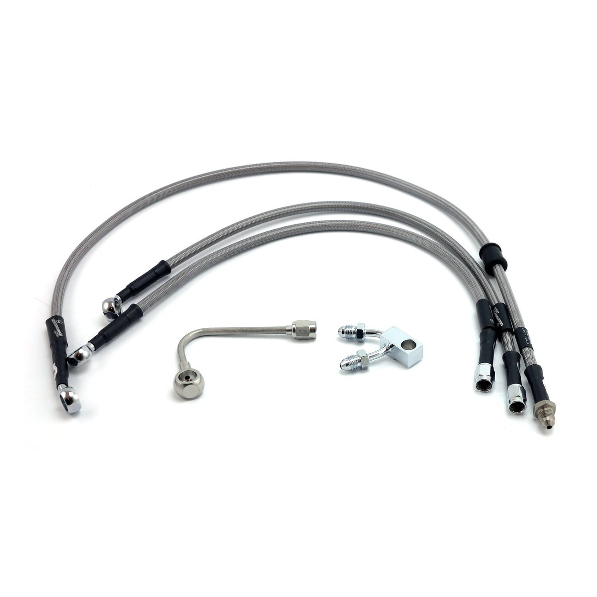 MCS by Goodridge brake line front stainless clear coated