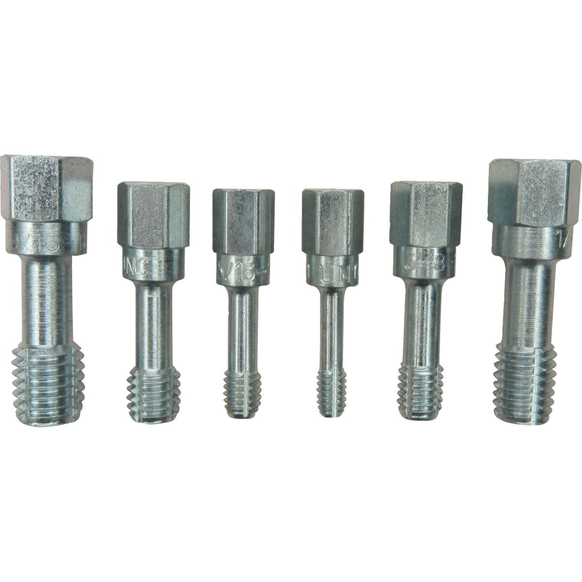 Lang Tools 6-pc UNC thread restorer tap set