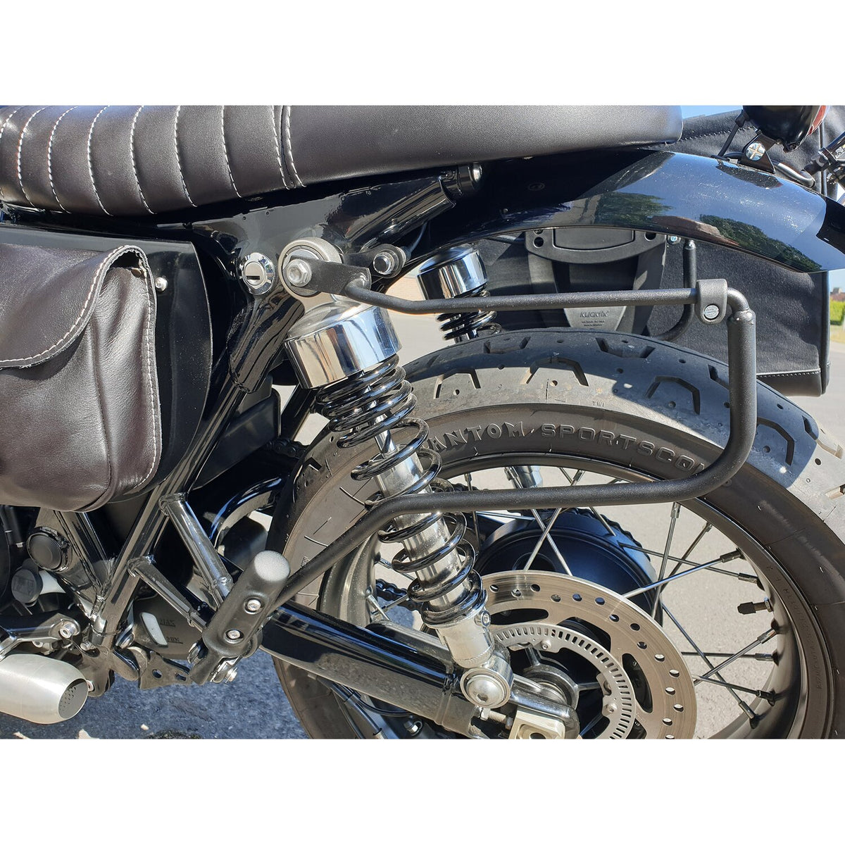 Longride saddlebag holder black