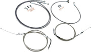 BARON Stainless Handlebar Cable/Line Kit for 12"-14" Handlebars