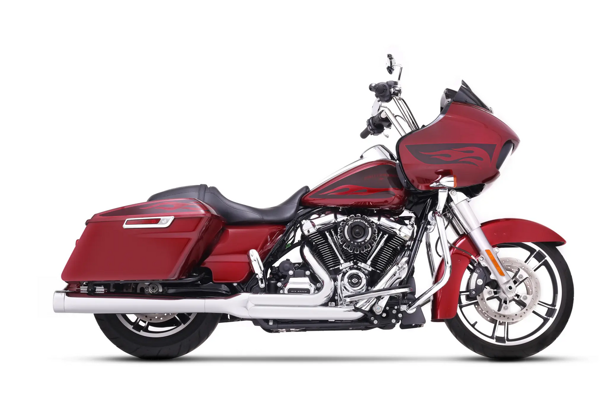 Rinehart Racing FLH 2-into-1 Exhaust System Chrome 2017-Up
