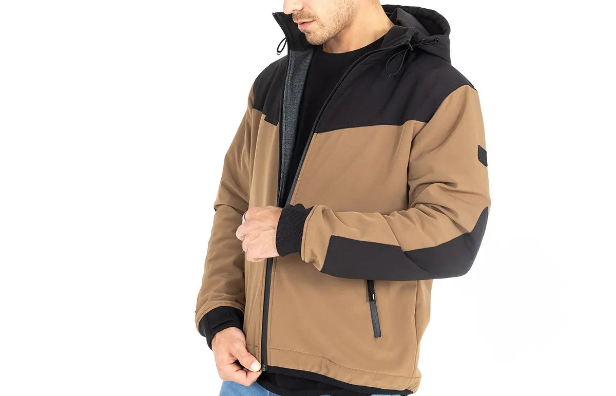 John Doe XTM V3 Softshell Rip Stop Hoodie Desert/Black