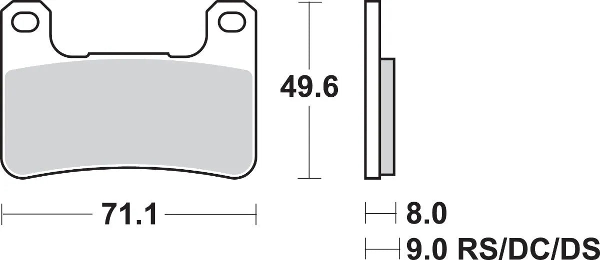 Sbs Dc Racing Dual Carbon Klocki Hamulcowe - Przód
