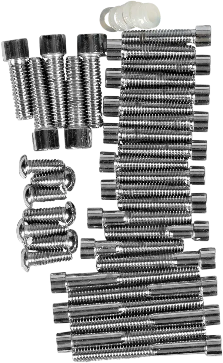 Drag Specialties Smooth Socket Cover Bolt Set for Softail